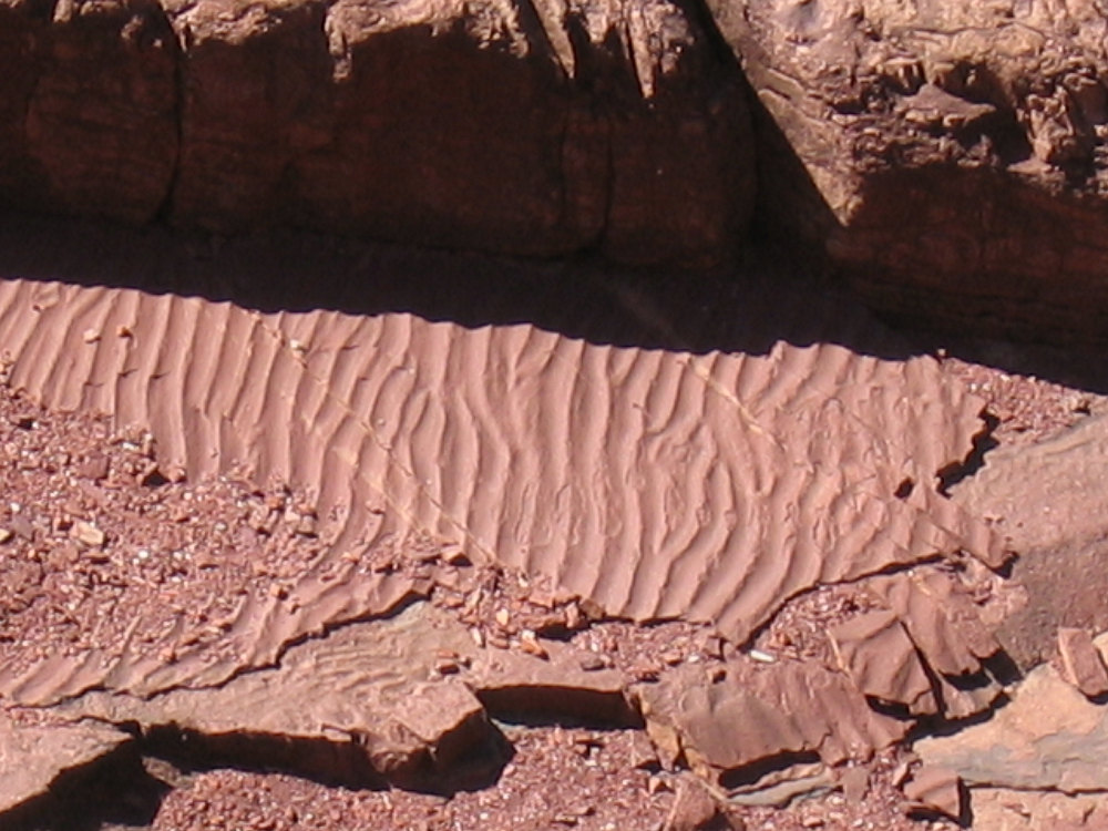 Ripples in the Grand Canyon rocks